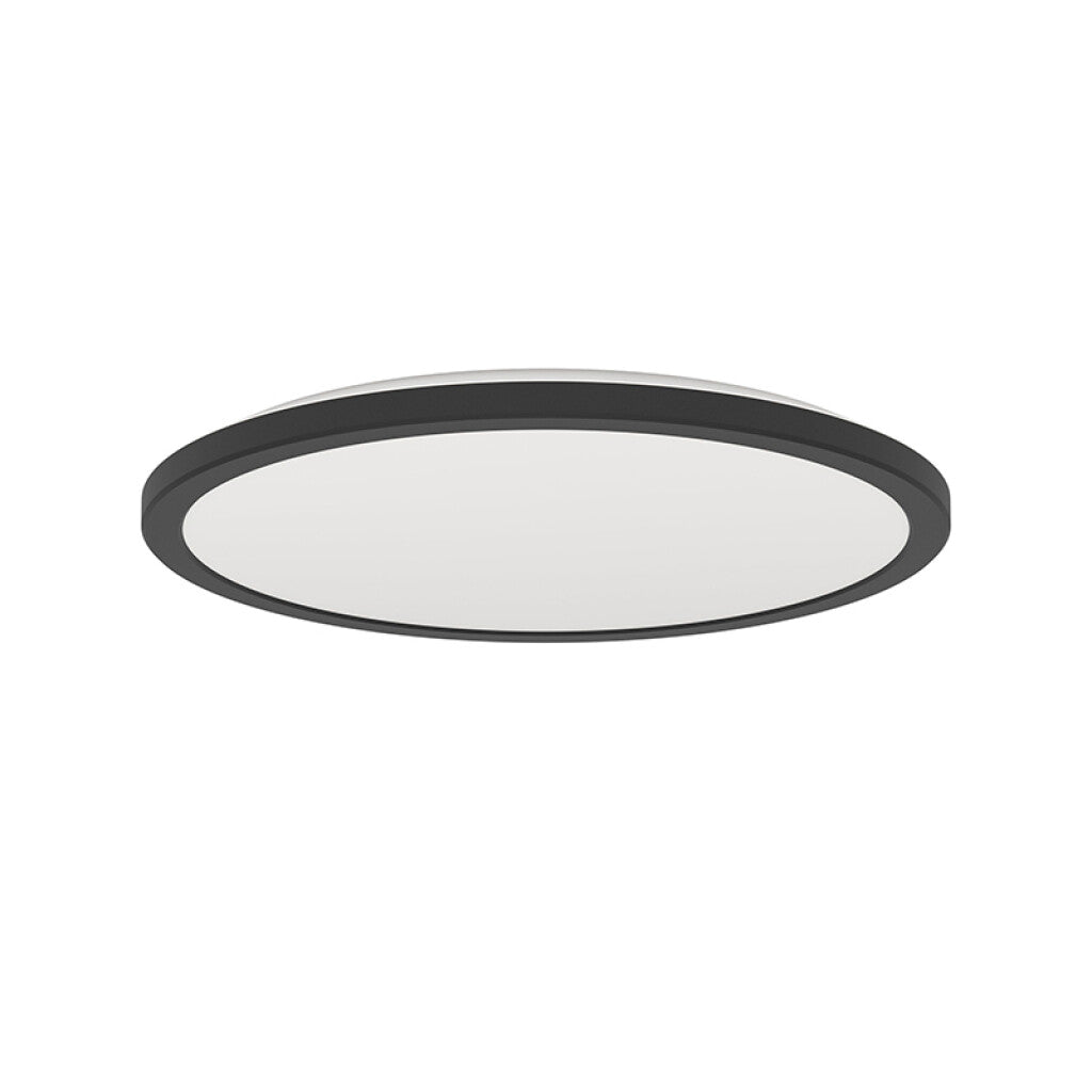 Plafón negro IP44 LED 18W blanco dinámico ROVITO - EG3610