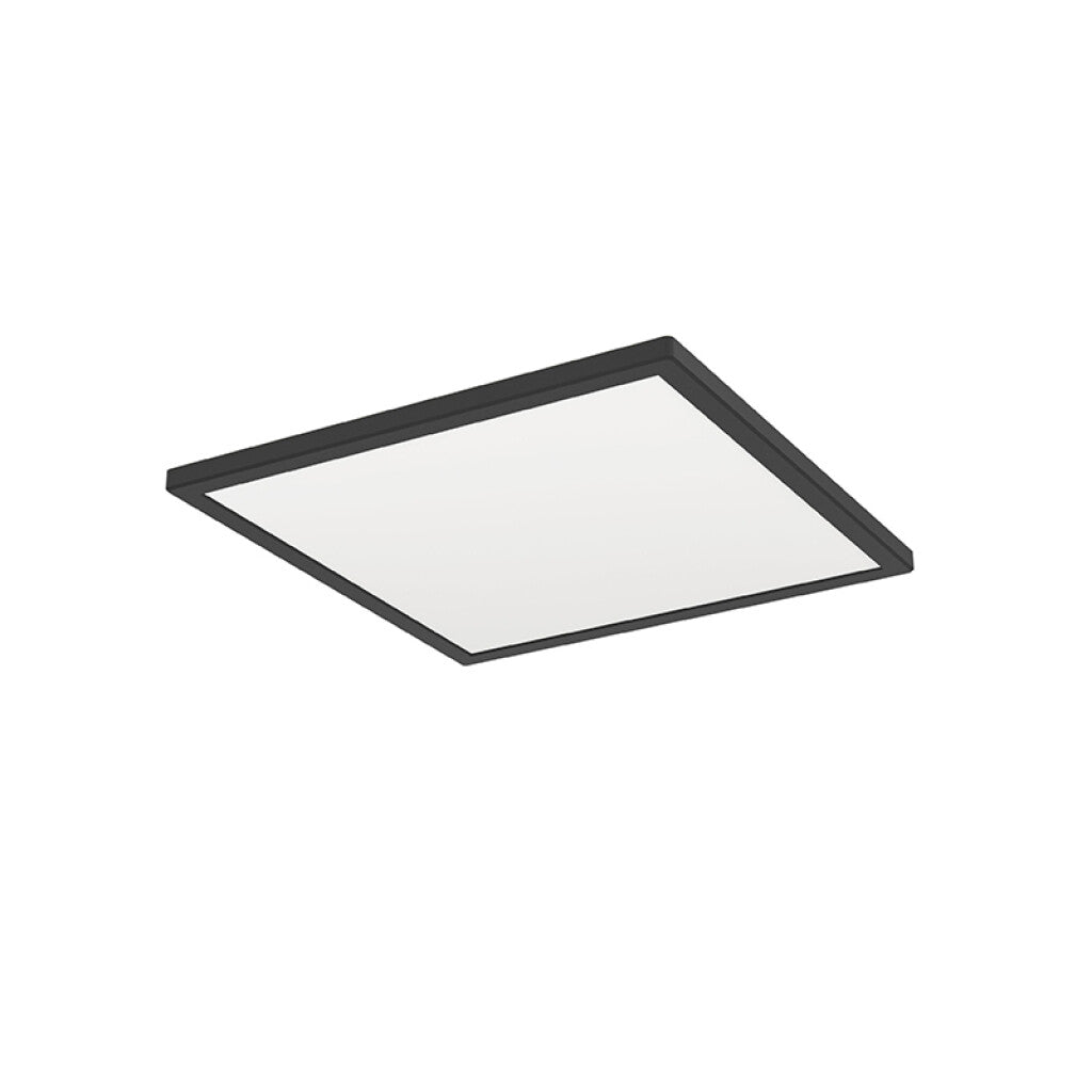Plafón negro LED cuad. 17,6W blanco dinám. 39x39cm - EG3619