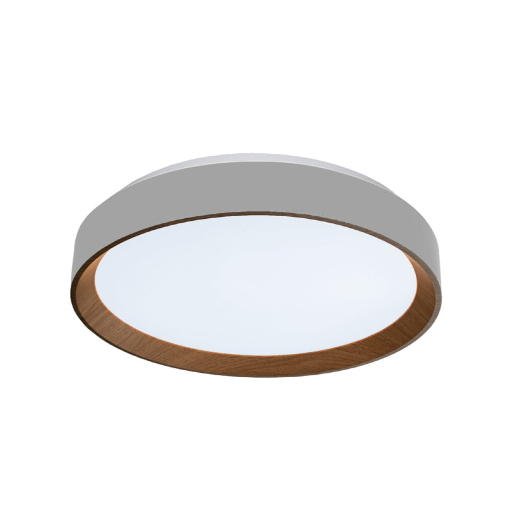 Plafón redondo metalico blanco 24W 3 tonos - BM3000