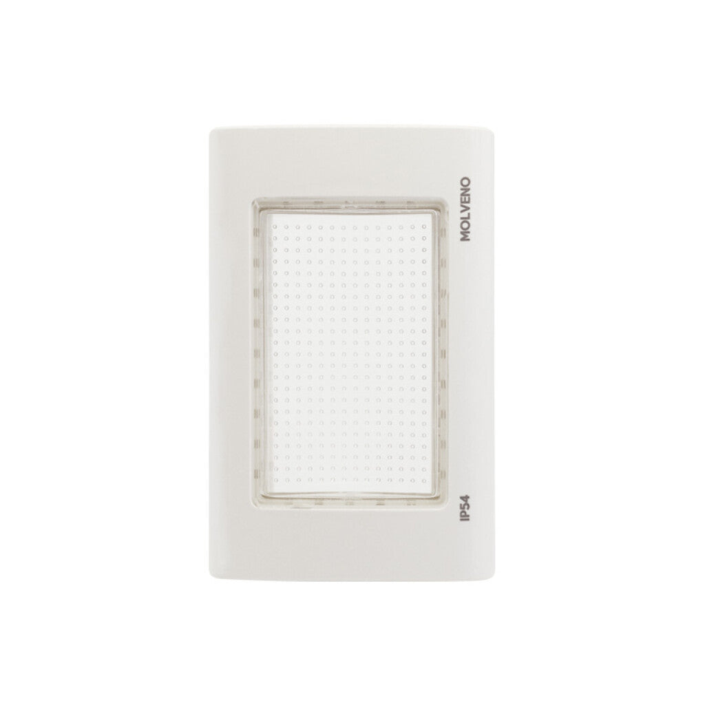 Plaq. c/membrana estanca 3 mód. blanca Atenea Plus - M48610