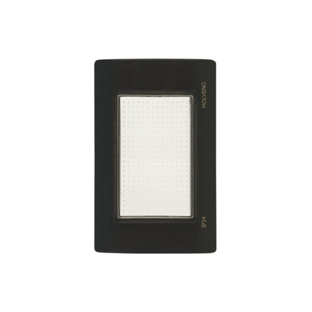 Plaq. c/membrana estanca 3 mód. gris Atenea Plus - M48611