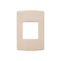 Plaqueta 1 mód. doble soporte+bastidor marfil Sica - SK3402
