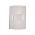 Plaqueta 1 módulo c/ soporte+bastidor blanche Sica - SK3410
