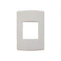Plaqueta 1mód. doble soporte+bastidor blanche Sica - SK3411