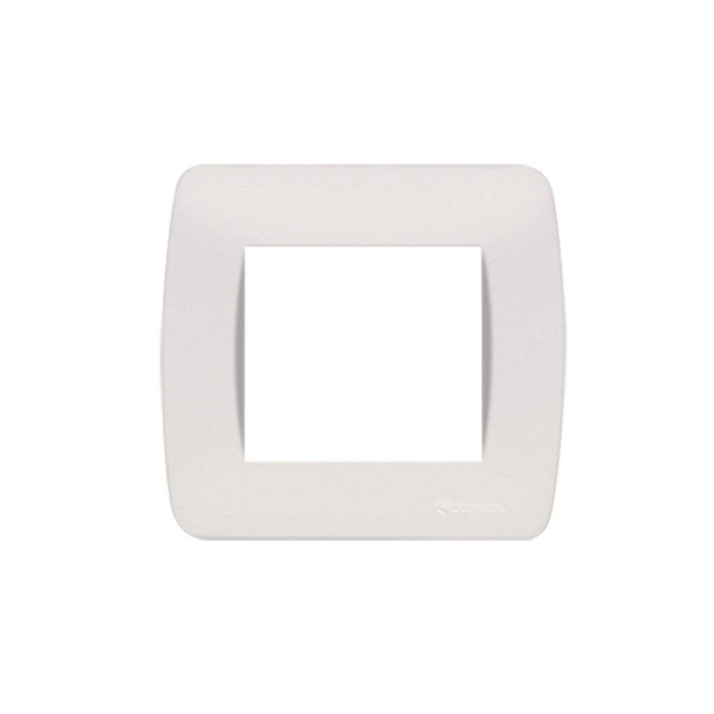 Plaqueta 2X2" p/2 módulos blanco - Loft - C57004