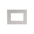 Plaqueta 3 mód. alum. bauxita (gris) - Duomo Flat - C56570