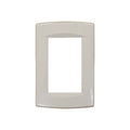 Plaqueta 3 mód. con soporte+bastidor blanche Sica - SK3412