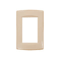 Plaqueta 3 módulos c/ soporte+bastidor marfil Sica - SK3403