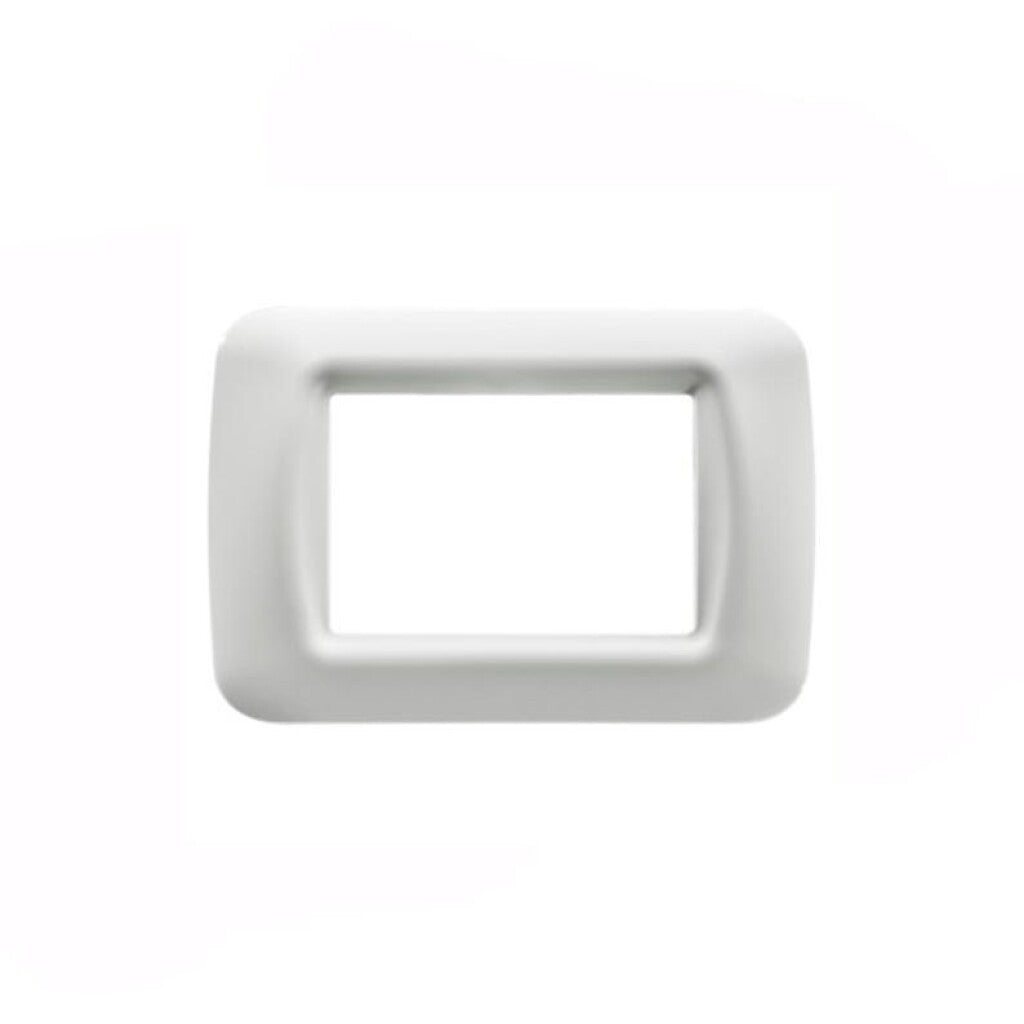 Plaqueta 3 módulos s/bastidor, blanco - GC2503