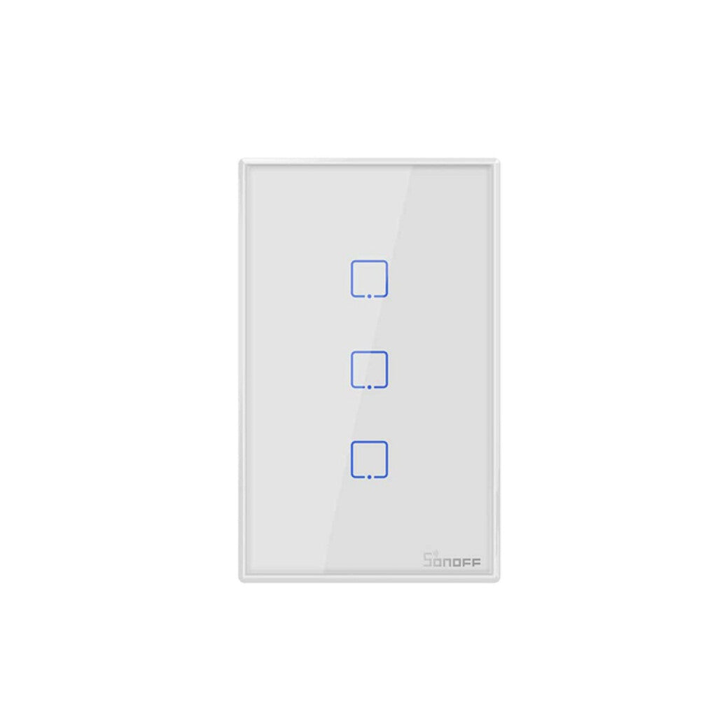 Plaqueta inteligente WIFI blanca 3 int + RF SONOFF - SO0060