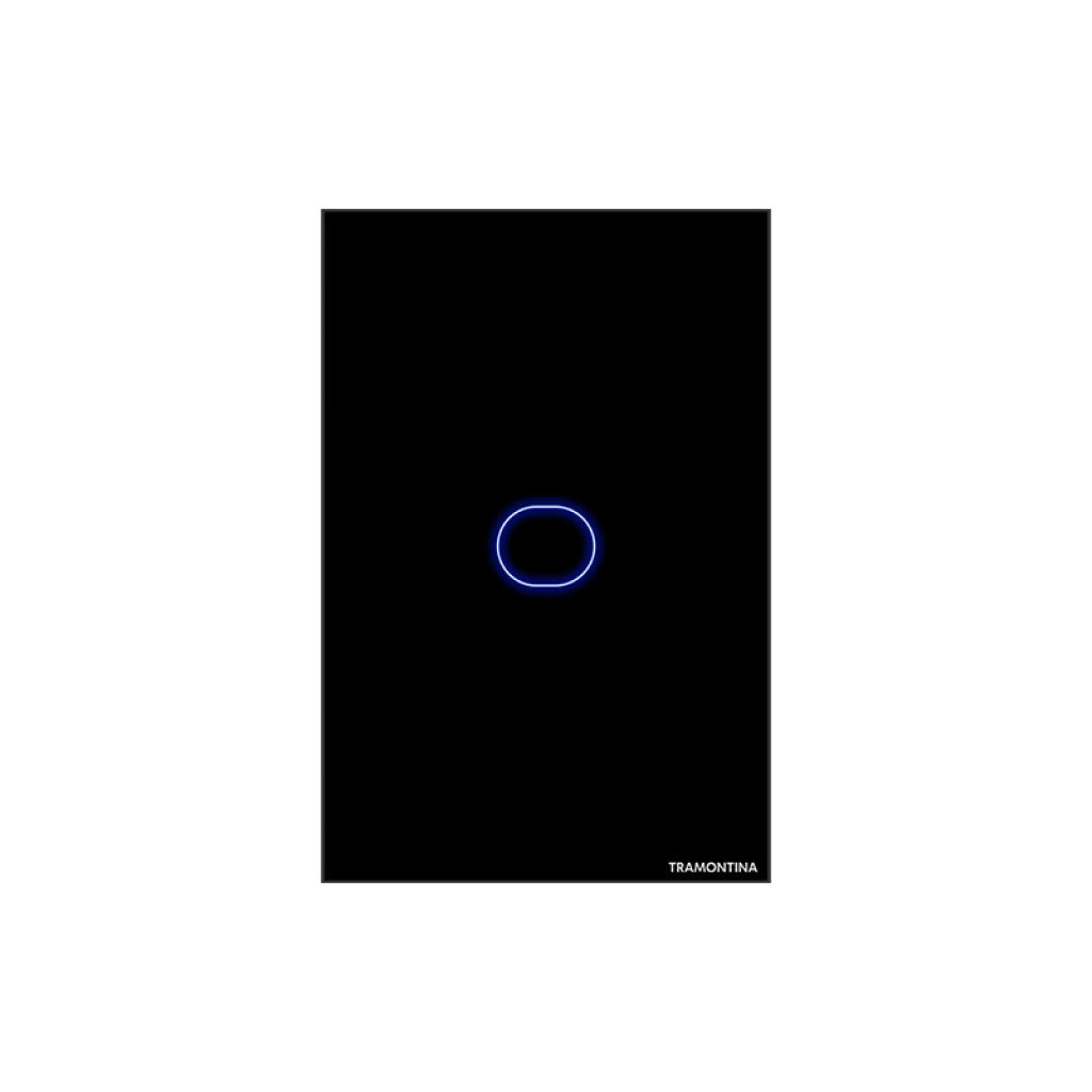 Plaqueta inteligente WIFI touch 1 canal negro -TRAMONTINA - TE3910