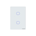 Plaqueta inteligente WIFI touch 2 canales blanco -TRAMONTINA - TE3902
