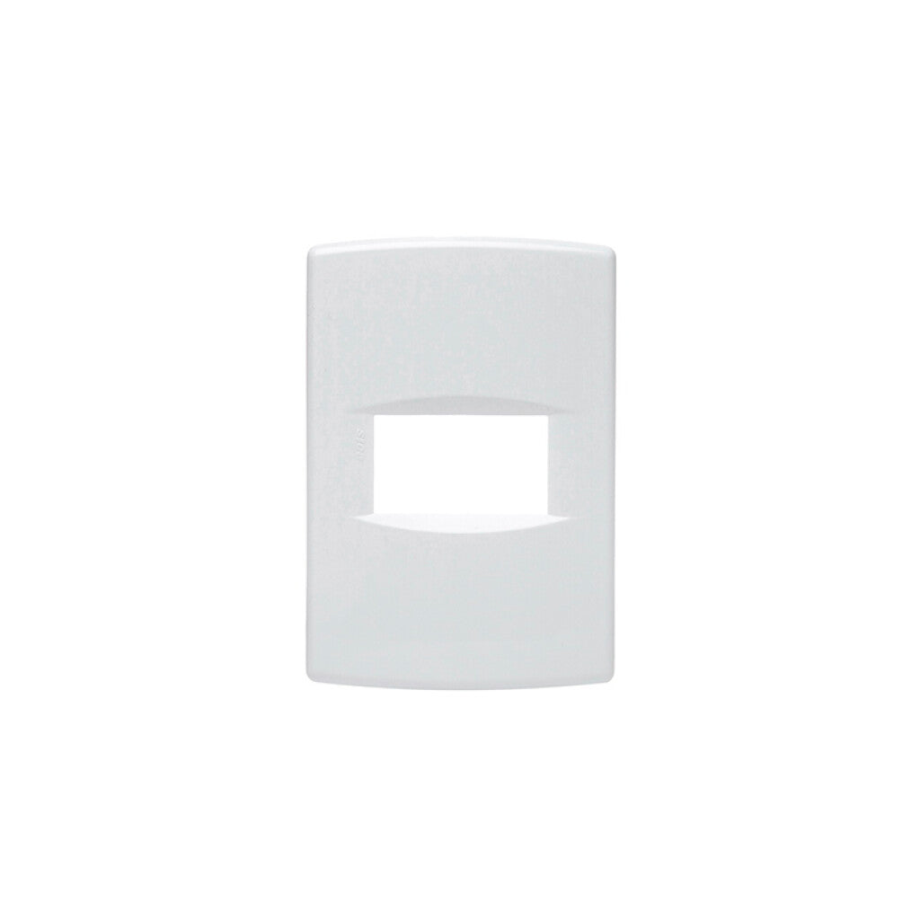 Plaqueta p/1 módulo c/soporte+bastidor blanco puro - SK3416