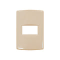 Plaqueta p/1 módulo c/soporte+bastidor marfil Sica - SK3401