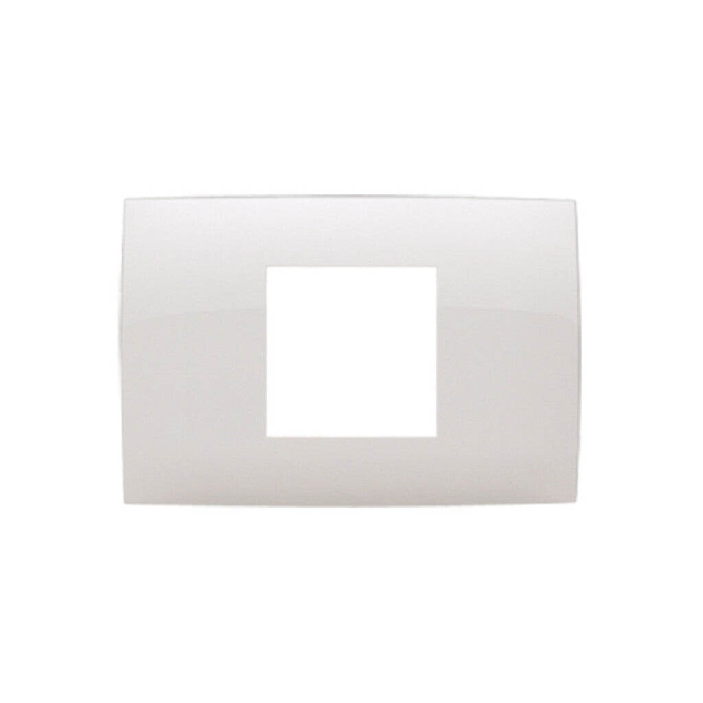Plaqueta p/1 módulo doble - Presta blanco - C51512