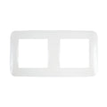 Plaqueta p/2 + 2 módulos, blanco - Mini Reggio - M46914