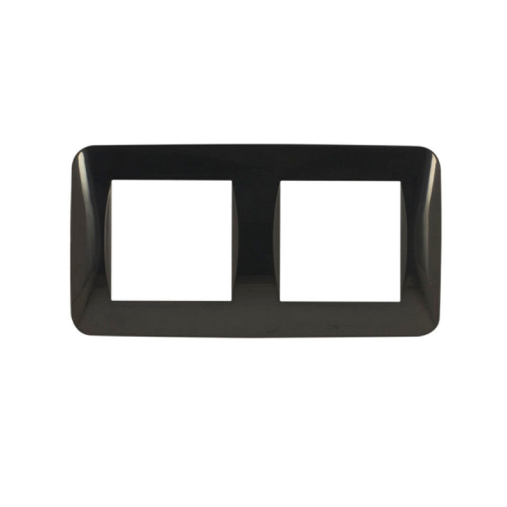 Plaqueta p/2 + 2 módulos, gris - Mini Reggio - M46918