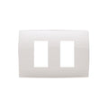 Plaqueta p/2 módulos - Presta blanco - C51516