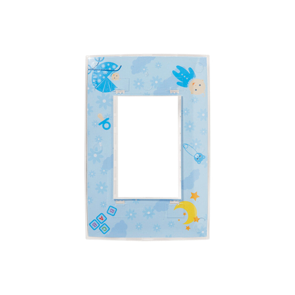 Plaqueta p/3 mód. infantil celeste - Presta Mía - C51900C