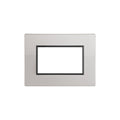 Plaqueta p/3 módulos aluminio - Duomo Flat - C56532