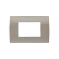 Plaqueta p/3 módulos beige - Presta - C51924