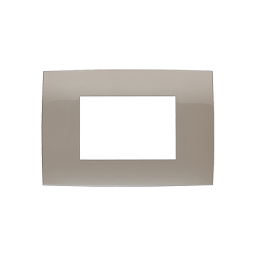 Plaqueta p/3 módulos beige - Presta - C51924