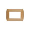 Plaqueta p/3 módulos bronce claro - Loft - C56966