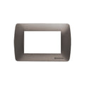 Plaqueta p/3 módulos gris metalizado - Loft - C56968