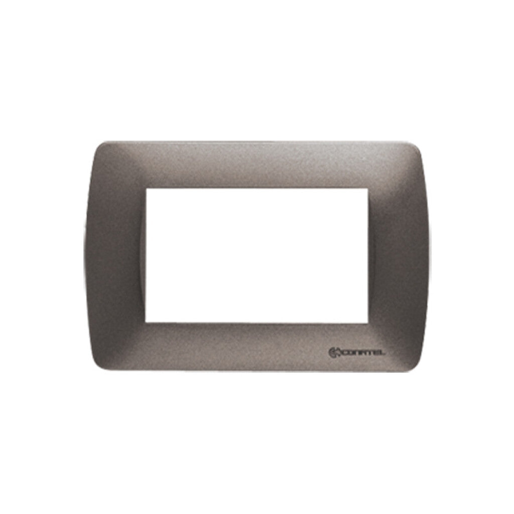 Plaqueta p/3 módulos gris metalizado - Loft - C56968