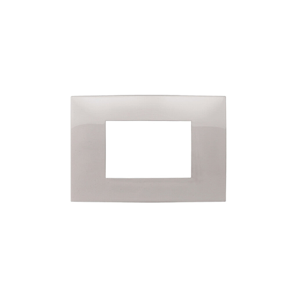 Plaqueta p/3 módulos - Presta Pro aluminio - C51347