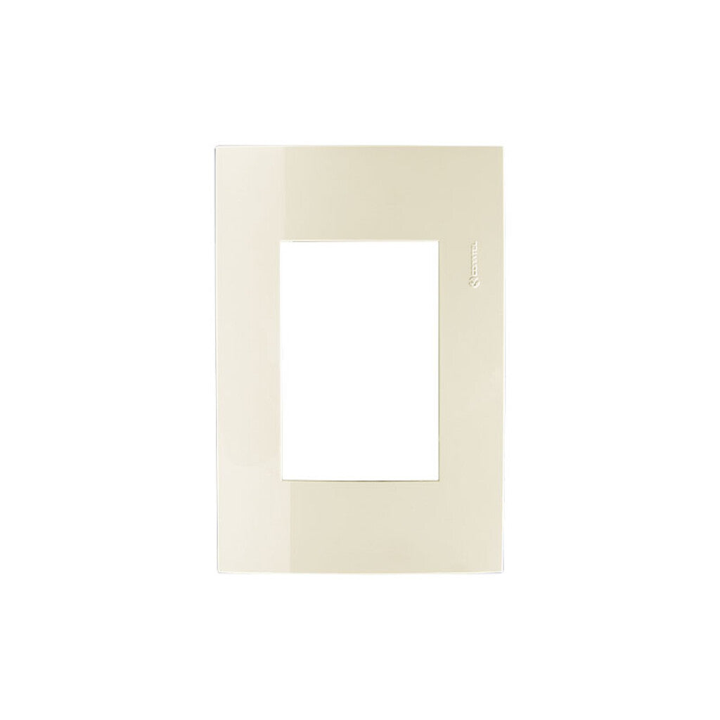 Plaqueta p/3 módulos - Presta Pro marfil - C51342