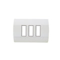 Plaqueta p/3 módulos - Visione blanco - C53503