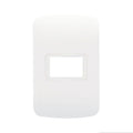Plaqueta para 1 módulo blanca c/bastidor Atenea - M48630