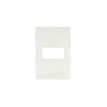 Plaqueta para 1 módulo blanco - Petra - M46604RP1