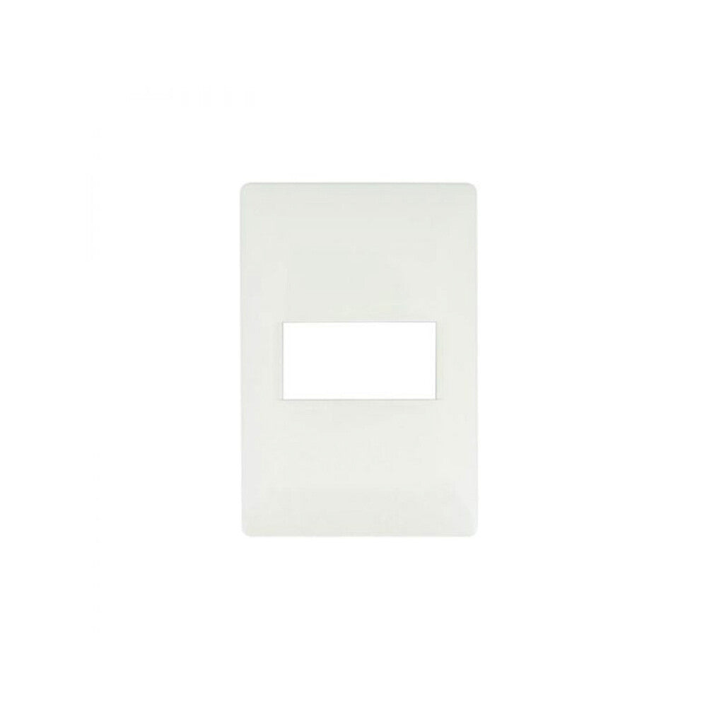 Plaqueta para 1 módulo blanco - Petra - M46604RP1