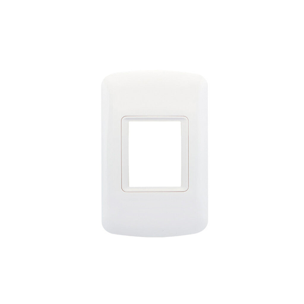 Plaqueta para 1 módulo doble blanca - Atenea Plus - M48607