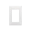 Plaqueta para 3 módulos blanca c/bastidor Atenea - M48636