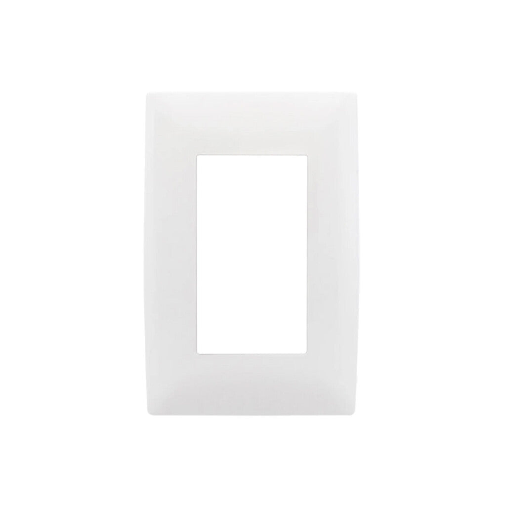Plaqueta para 3 módulos blanca c/bastidor Atenea - M48636
