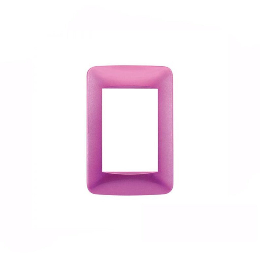 Plaqueta para 3 módulos fucsia mate - Reggio - M46531