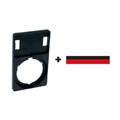 Porta placa + placa indicadora rojo-negro, APP30 - WE6020