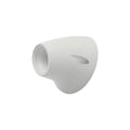 Portalámparas E27 d/pared receptáculo curvo blanco - M31326E