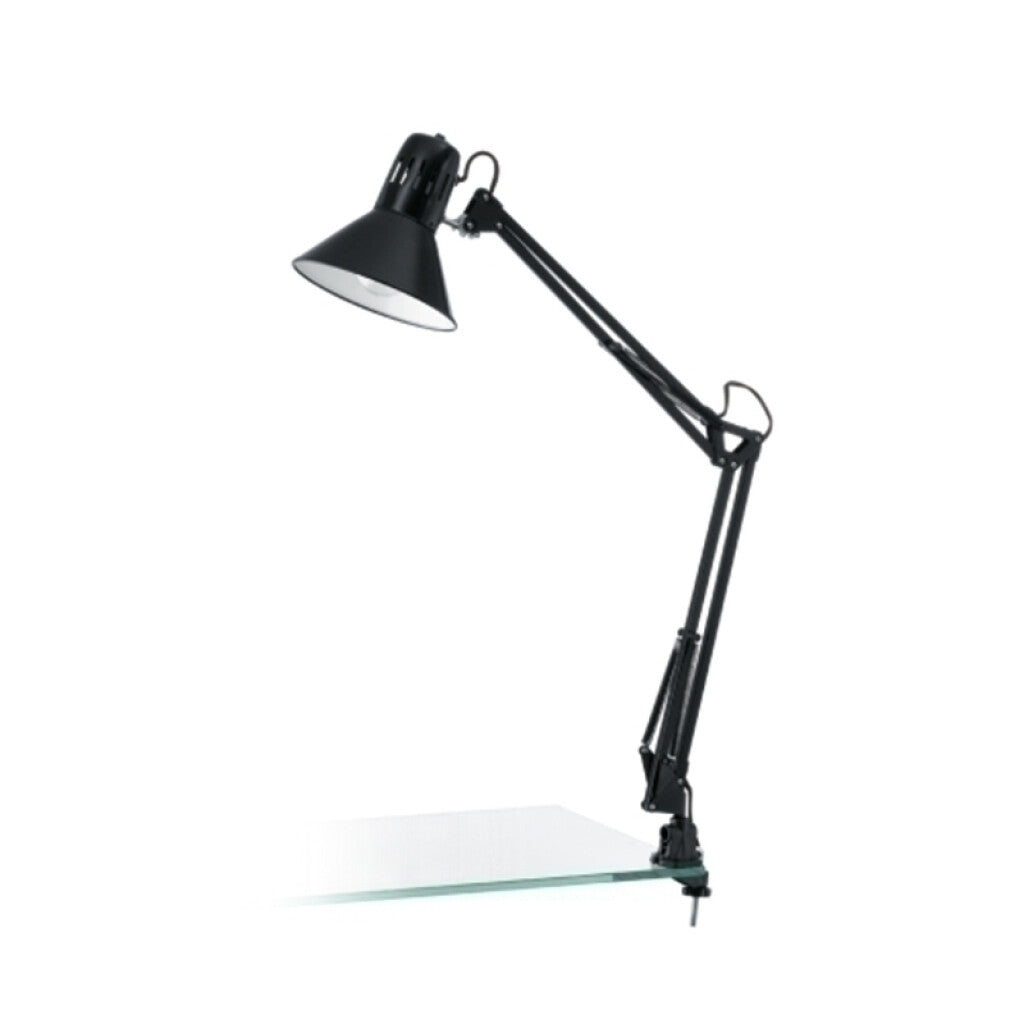 Portátil de mesa c/morsa acero negro1XE27 FIRMO - EG0569