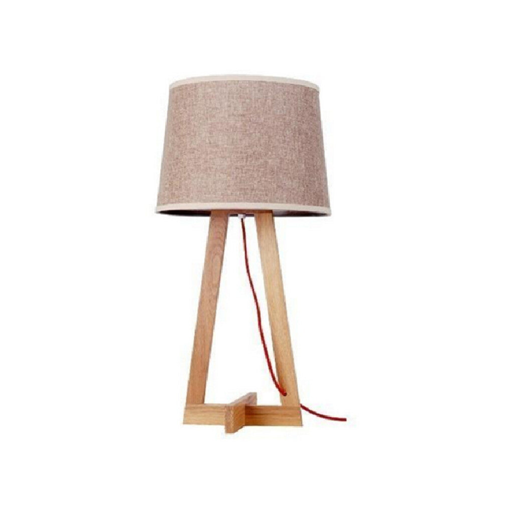 Portátil de mesa en madera pantalla tela marrón - IX9408