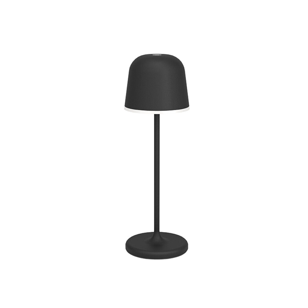 Portátil LED inalámbrica negra p/exterior cálida - EG0496
