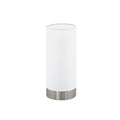 Portátil mesa acero y vidrio opal 1XE27 DAMASCO - EG1060
