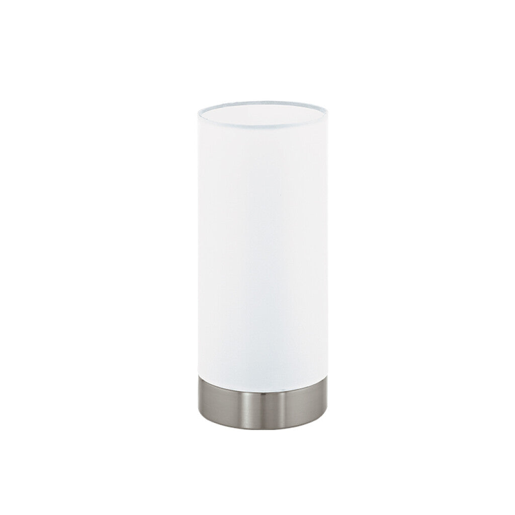 Portátil mesa acero y vidrio opal 1XE27 DAMASCO - EG1060