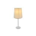 Portátil mesa metal blanco c/pant. tela E27 Ø250mm - IX9450