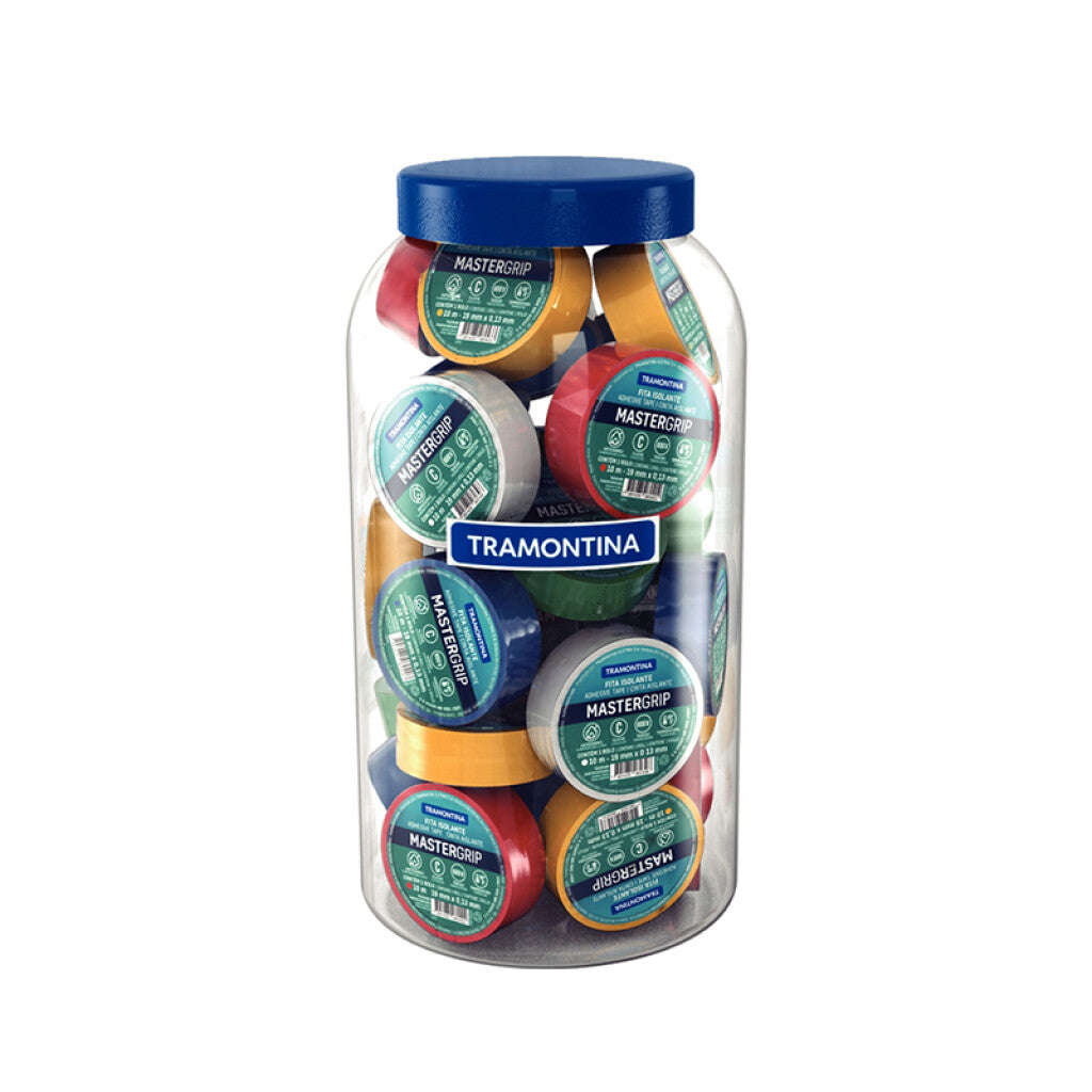 Pote de cintas de colores MasteGrip 35 unid. 10m -TRAMONTINA - TE2060