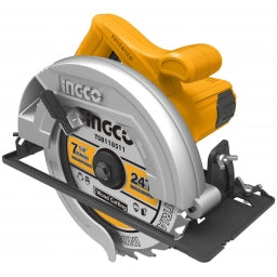 SIERRA CIRCULAR (ECO) DE MANO INGCO CS18518 DISCO 7¼ 1200S 5000RPM CORTE 65MM