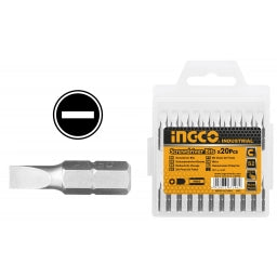 SET X 20 PUNTA ATORNILLADOR CHATA SL6.0X1.0 25MM INGCO SDB11SL413